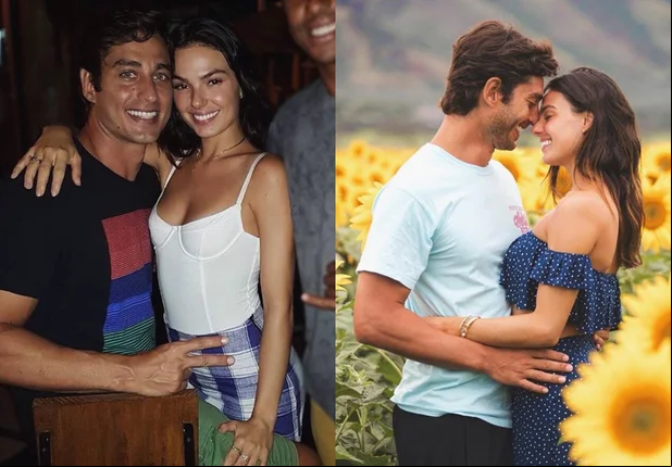Isis Valverde e o namorado André Resende