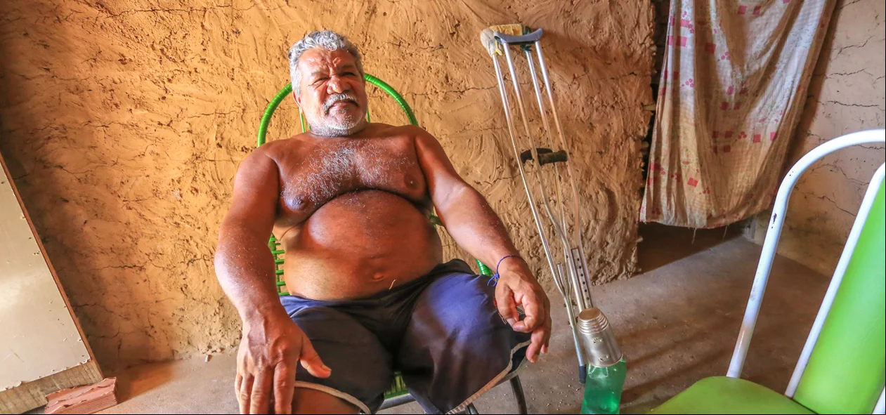 Seu João, morador do Povoado Árvores Verdes 