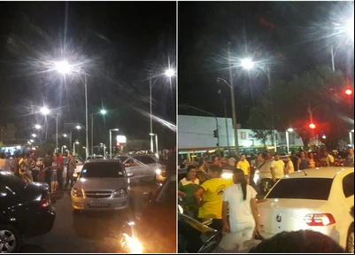 Manifestação do Uber realizada em Teresina