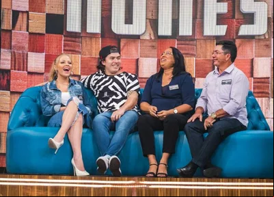 Whindersson Nunes durante o programa Tamanho Família