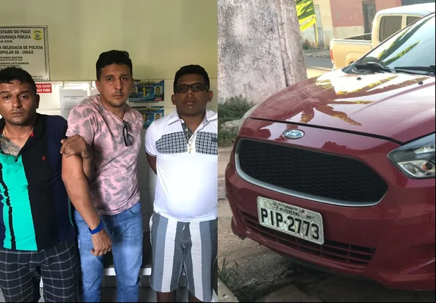 Homens presos em união