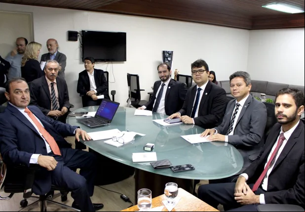 Reunião no Tribunal de Justiça com o desembargador Erivan Lopes e Chico Lucas