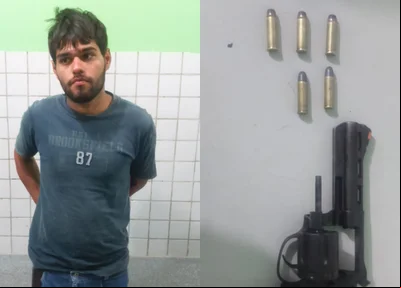 Daniel de Sousa Barbosa foi preso por porte ilegal de arma de fogo