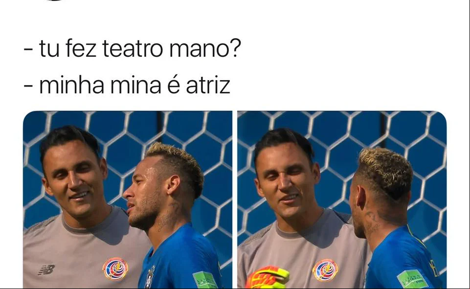 Neymar também é alvo dos internautas