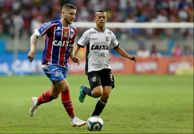 Disputa entre Bahia e Ceará na Arena Fonte Nova