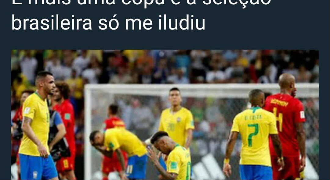 Seleção brasileira iludiu novamente seu povo
