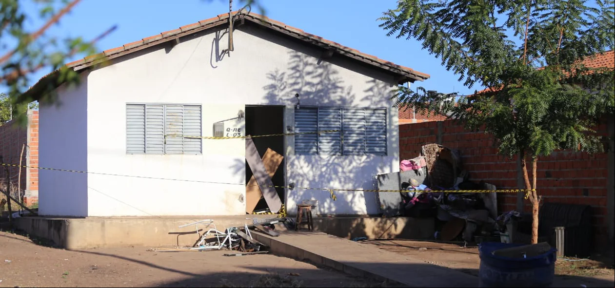 Casa onde a família morava