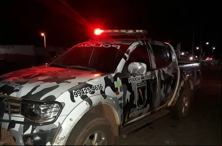 Viatura da PM que atendeu a ocorrência em José de Freitas