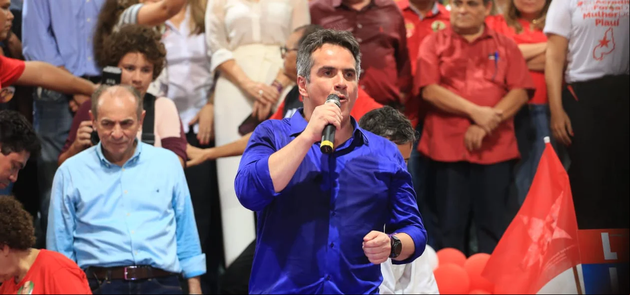 Ciro Nogueira durante convenção do PT em Teresina