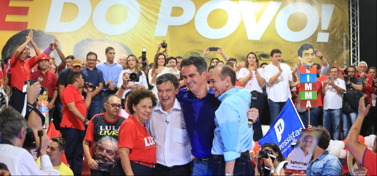 Marcelo Castro, Wellington Dias, Regina Sousa e Ciro Nogueira 