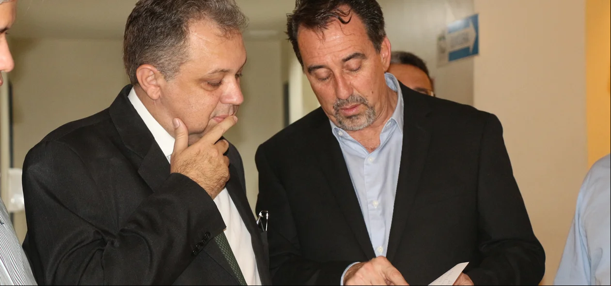 Ministro da Saúde Gilberto Occhi e o Secretário da Saúde Florentino Neto