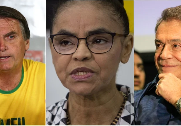 Jair Bolsonaro, Marina Silva e Álvaro Dias 