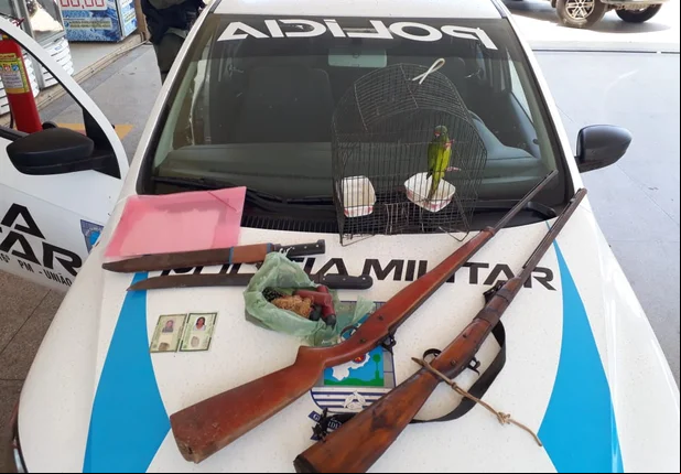 Produtos apreendidos pela Polícia Militar