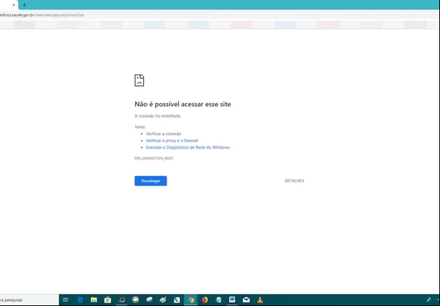 Site de inscrição do Mais Médicos fora do ar