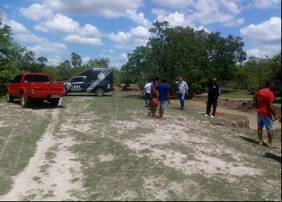 Local onde o corpo da mulher foi encontrado 