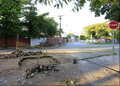Rua fica localizada no bairro São Cristóvão 