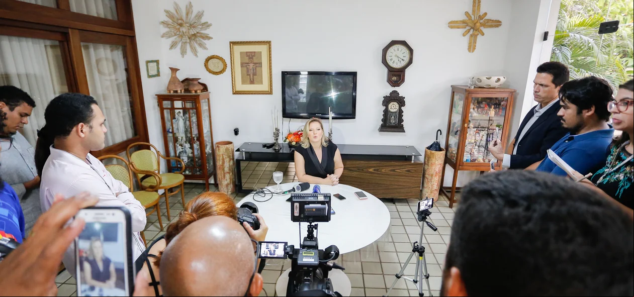 Entrevista coletiva com a parlamentar Joice Hasselmann