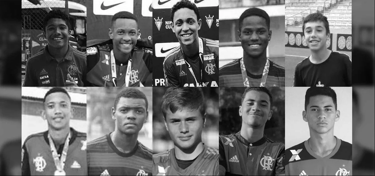 Os 10 garotos mortos no incêndio do CT do Flamengo 