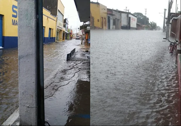 Ruas alagadas