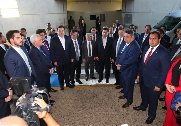 Davi Alcolumbre e Rodrigo Maia na Alepi