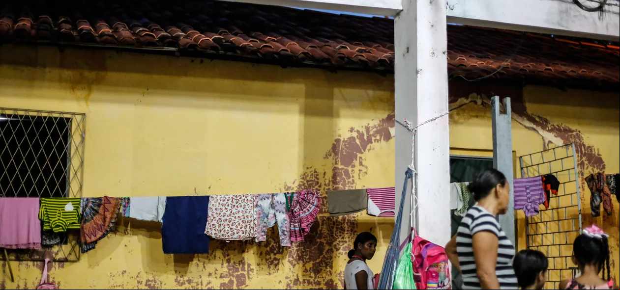Abrigo dos venezuelanos em Teresina