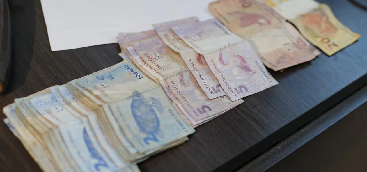 Dinheiro apreendido pela Polícia Civil do Maranhão