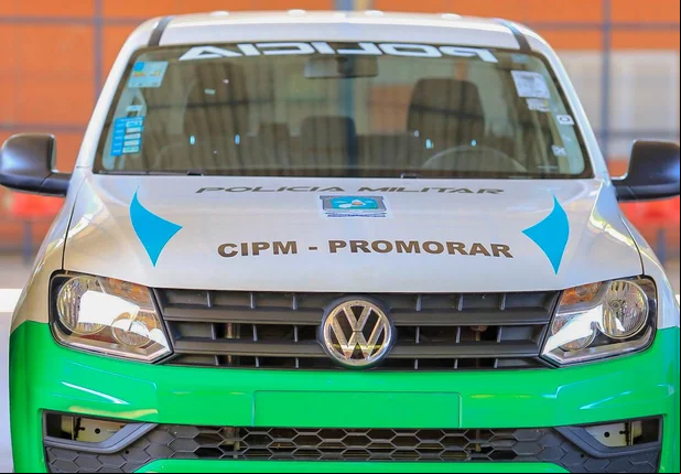 Viatura da Companhia Independente de Policiamento de Trânsito no Promorar