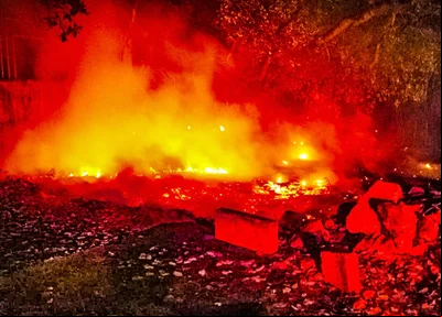 Incêndio em terreno