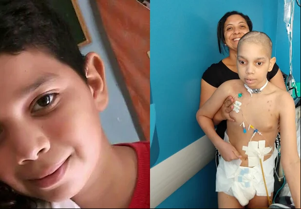 Gabriel Mendes durante tratamento em Teresina