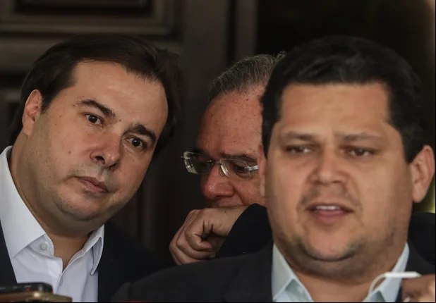 Rodrigo Maia e Davi Alcolumbre