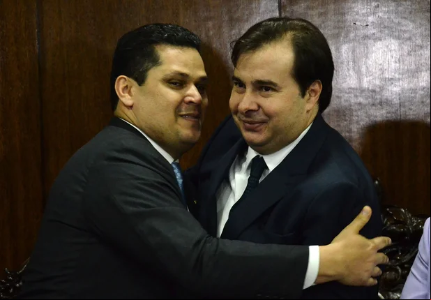Davi Alcolumbre e Rodrigo Maia