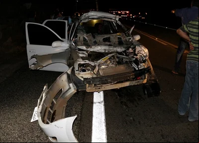 Veículo Classic ficou destruído após a colisão
