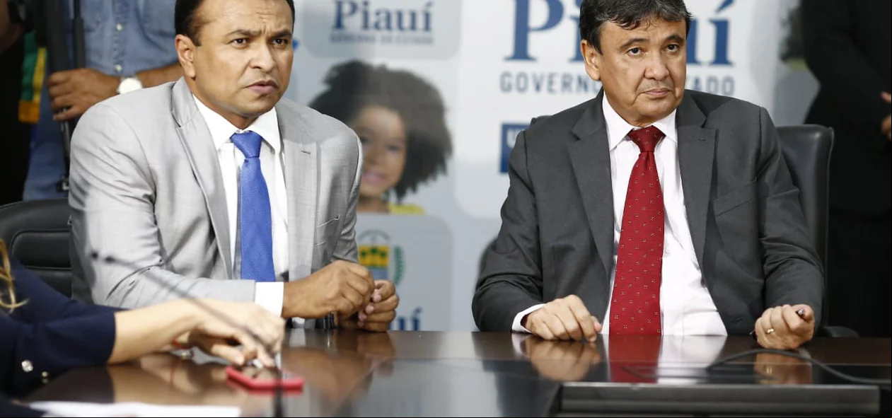 Governador Wellington Dias e secretário Fábio Abreu