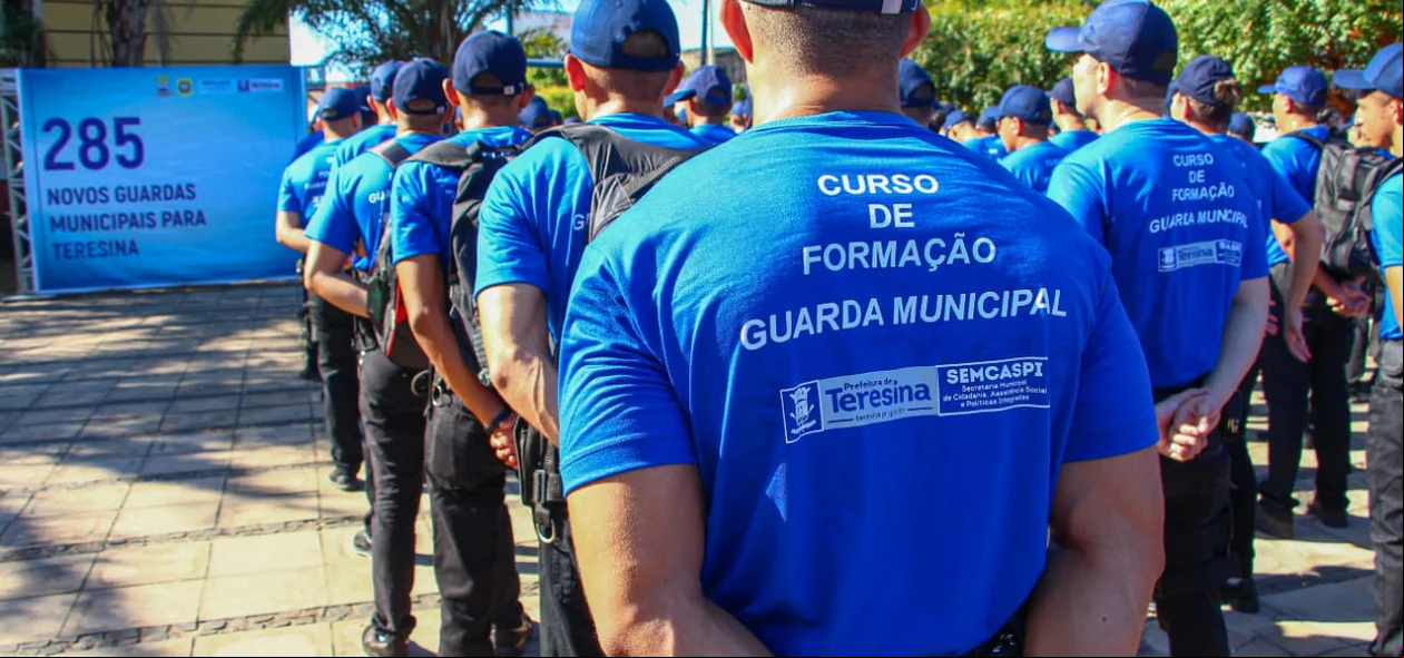 Aluno do curso de formação da Guarda Municipal