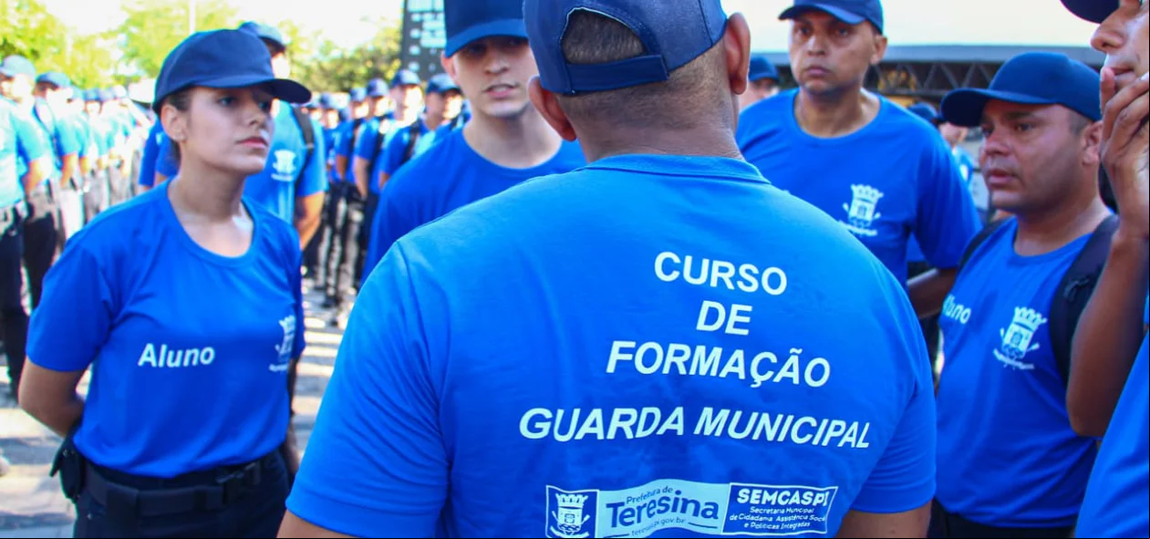 Alunos durante o curso de formação da Guarda Municipal de Teresina