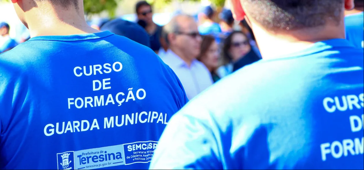 Alunos no curso de formação da Guarda Municipal de Teresina