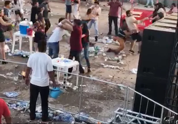 Vídeo registra pancadaria na Expoapi 