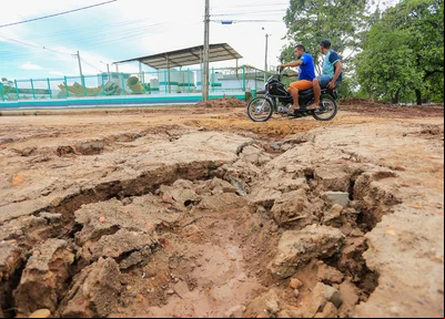 Obras no local