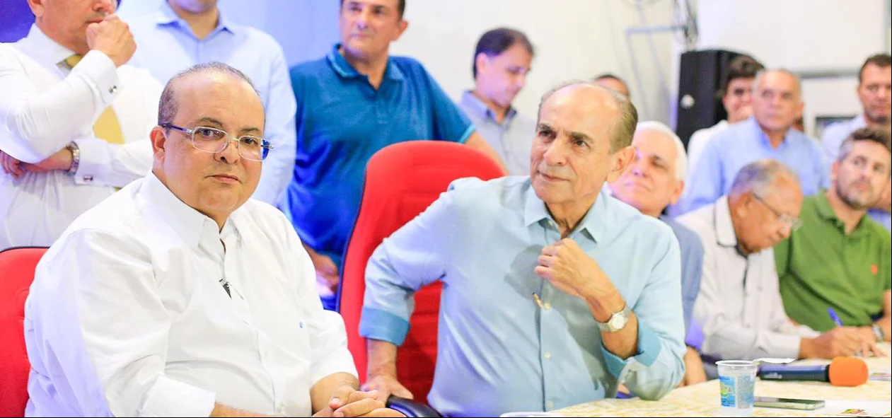 Ibaneis Rocha e Marcelo Castro em evento do MDB em Teresina