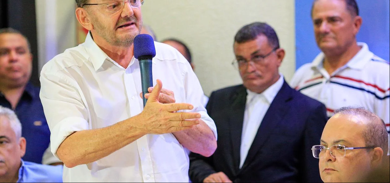 Wilson Martins no lançamento da pré-candidatura de Dr. Pessoa