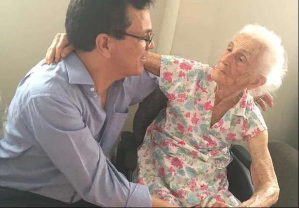 Zé Santana e a mãe 