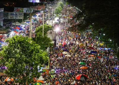 Foliões no Corso de Teresina 2020