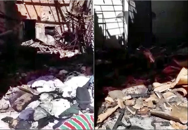 Incêndio em lojas
