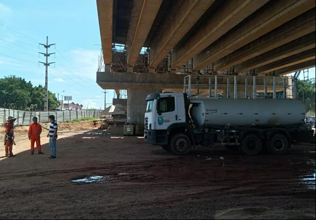 Prefeitura de Teresina paralisa obra do viaduto da BR 343
