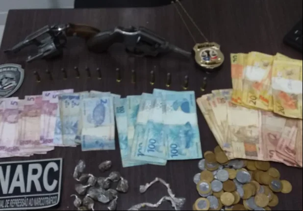 objetos encontrados com os irmãos
