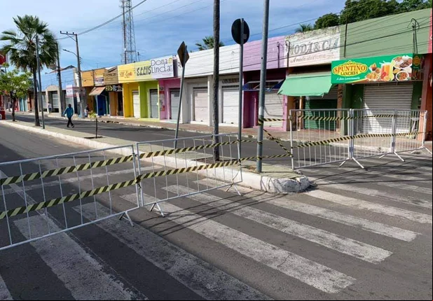 Avenida Demerval Lobão em Campo Maior