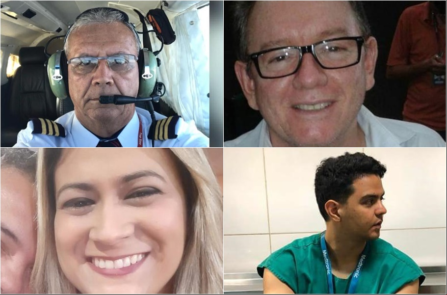 Vítimas de acidente aéreo 