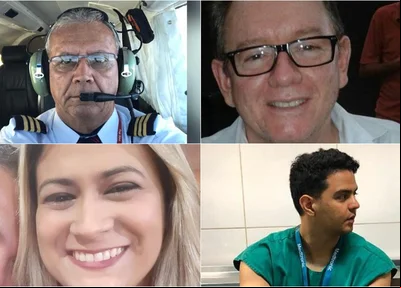 Vítimas de acidente aéreo 