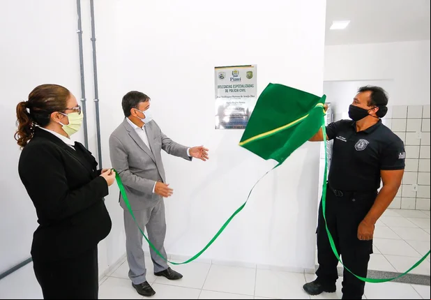 Governador Wellington Dias e Secretário de Segurança Fábio Abreu 
