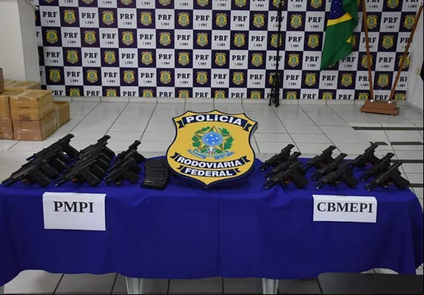 Armas doadas pela PRF